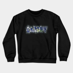 Earthy design for planet earth and space lovers Crewneck Sweatshirt